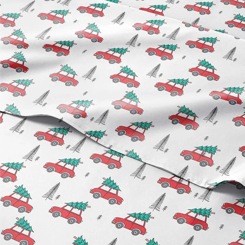 CGK LINENS QUEEN/KING CHRISTMAS SHEET SETS NIP